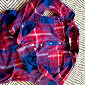 Boyfriend fit mossimo button down flannel